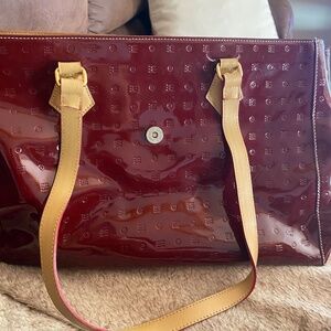 Arcadia made in Italy ruby red large Gina tote